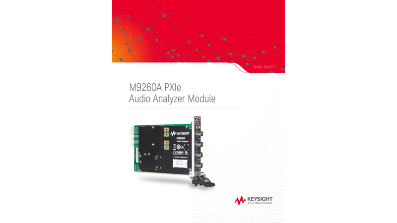 M9260A PXIe Audio Analyzer Module